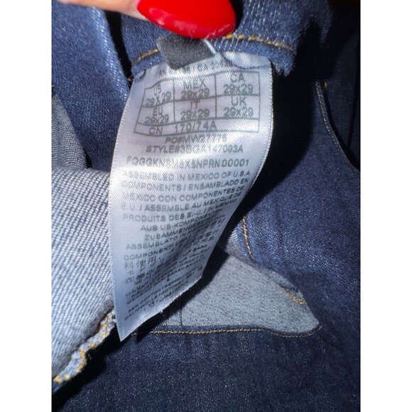 Y2K Marciano By Guess Jeans Dark Denim Mid Rise Flared Size 29 Sexy Stretch Jean - Picture 9 of 9